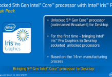 Intel Broadwell Core i7 5775C y i5 5675C detallados
