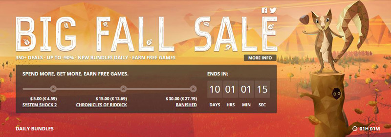 Ofertas de Otoño de GOG