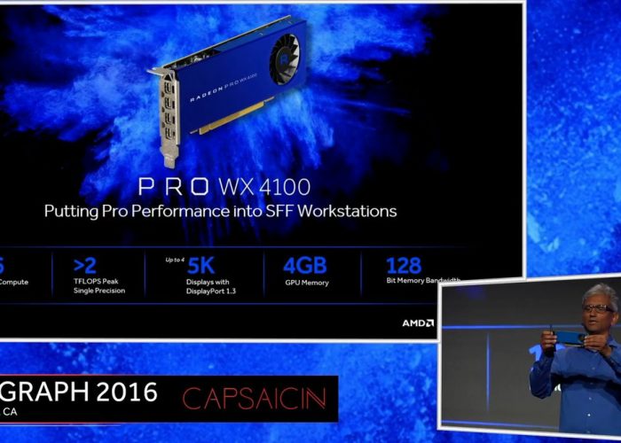 AMD Radeon Pro WX 4100 Presentación