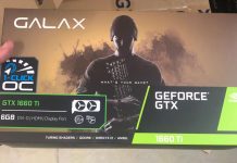 GALAX GeForce GTX 1660 Ti Front