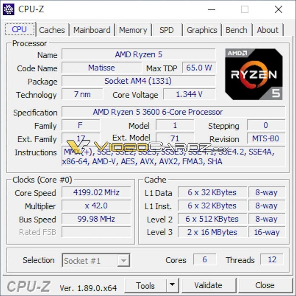 AMD Ryzen 5 3600 a la altura del Intel Core i7-9700K en Cinebench R15